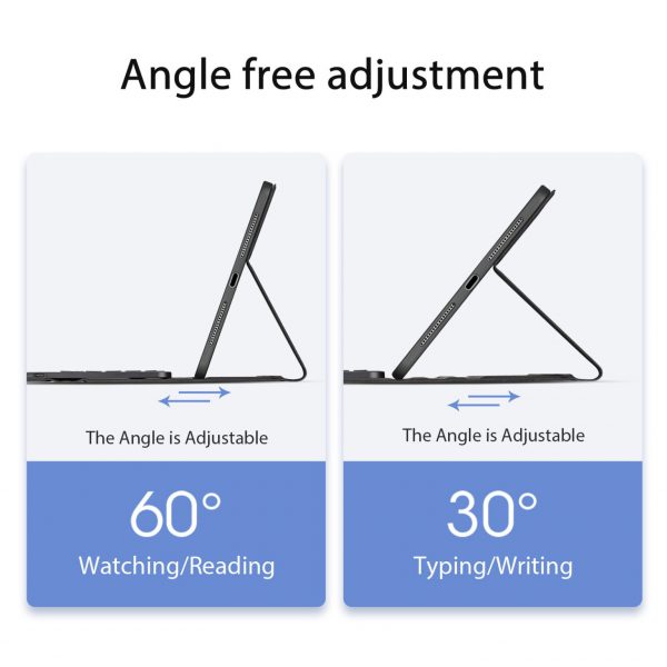 کیف کیبورد دار دوکس دوکیس مدل TK تبلت اپل iPad Air 13 (2024/2025)/iPad Pro 12.9(2020/2021/2022)