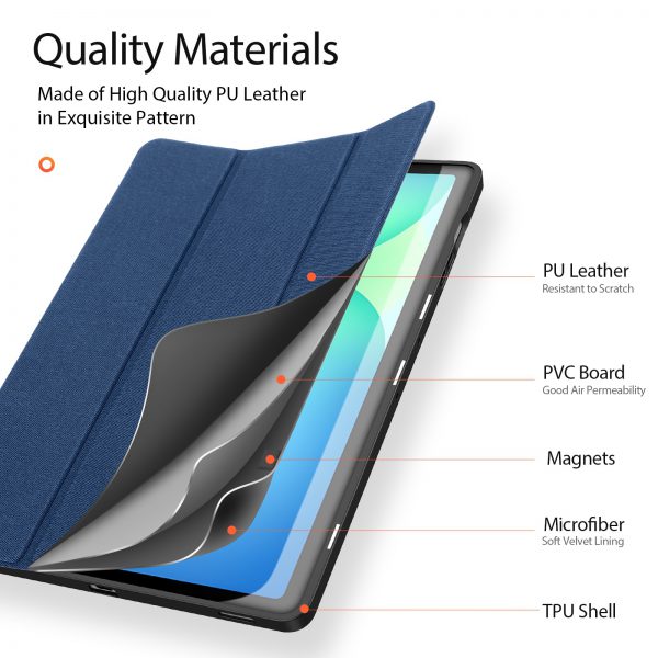کیف دوکس دوسیس مدل DOMO تبلت سامسونگ Galaxy Tab S10 FE Plus-13.1 inch سرمه ای