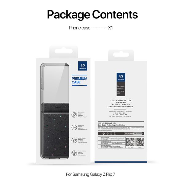 کاور دوکس دوکیس مدل STEX گوشی سامسونگ Galaxy Z Flip 7