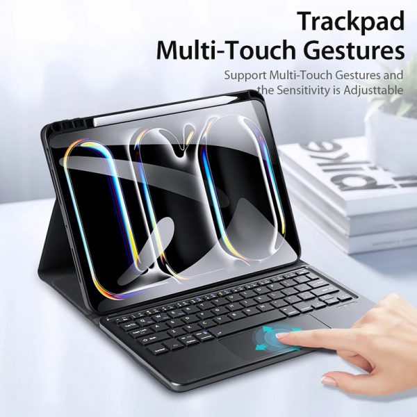 کیف کیبورد دار دوکس دوکیس مدل TK تبلت اپل iPad Pro 11 2024