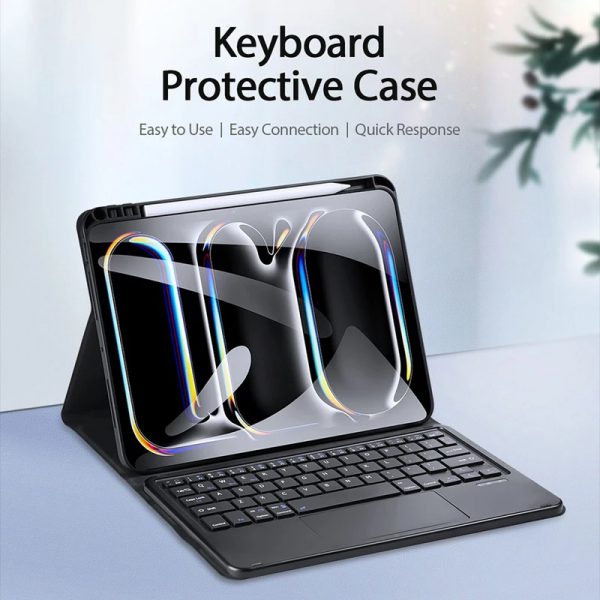 کیف کیبورد دار دوکس دوکیس مدل TK تبلت اپل iPad Pro 11 2024