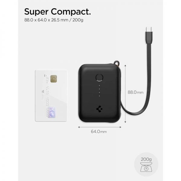 پاوربانک اسپیگن مدل EA3010BT ظرفیت 10000 میلی‌آمپر ساعت
