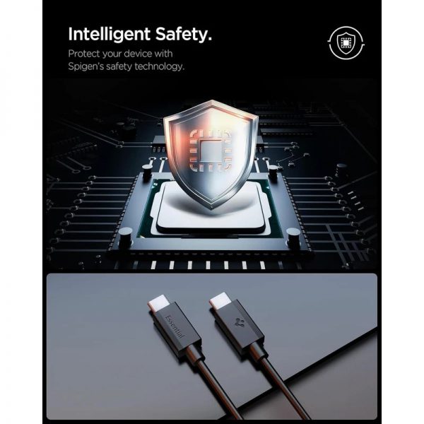 کابل تبدیل USB-C اسپیگن مدل EB6010CC طول 1 متر