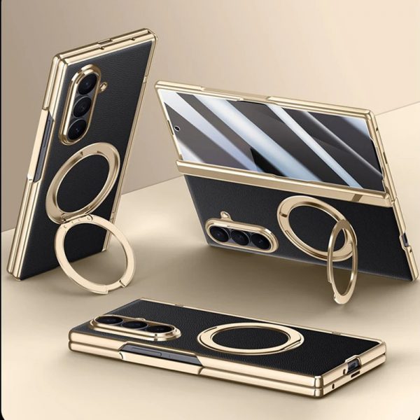 کاور مدل Lux-RingGoldFL7 گوشی سامسونگ Galaxy Z Fold 7