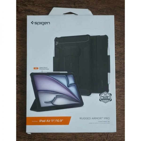 کیف اسپیگن Rugged Armor Pro مناسب برای تبلت iPad Air 11 inch 7th M3 (2025) / iPad Air 11 inch 6th M2 (2024) / iPad Air 10.9 inch 5th (2022) / iPad Air 10.9 inch 4th Generation