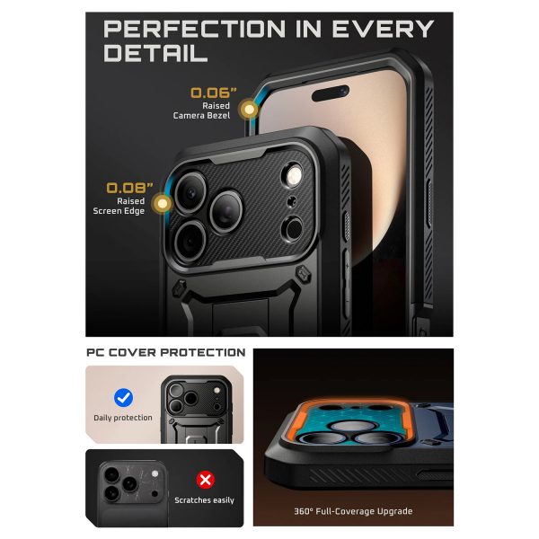 کاور 360 درجه ساپ کیس مدل UB PRO گوشی پل iPhone 17 Pro Max