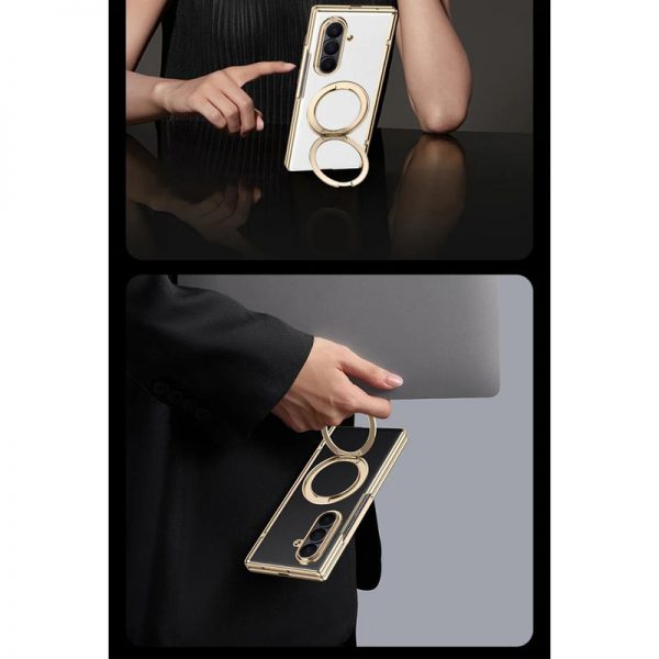 کاور مدل Lux-RingGoldFL7 گوشی سامسونگ Galaxy Z Fold 7