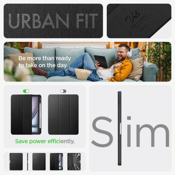 کیف اسپیگن Urban Fit مناسب برای تبلت iPad Air 11 inch 7th M3 (2025) / iPad Air 11 inch 6th M2 (2024) / iPad Air 10.9 inch 5th (2022) / iPad Air 10.9 inch 4th Generation