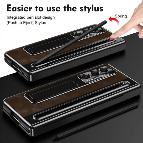 کاور مدل Lux-LeatherSpen7 گوشی سامسونگ Galaxy Z Fold 7 ( دوطرفه )