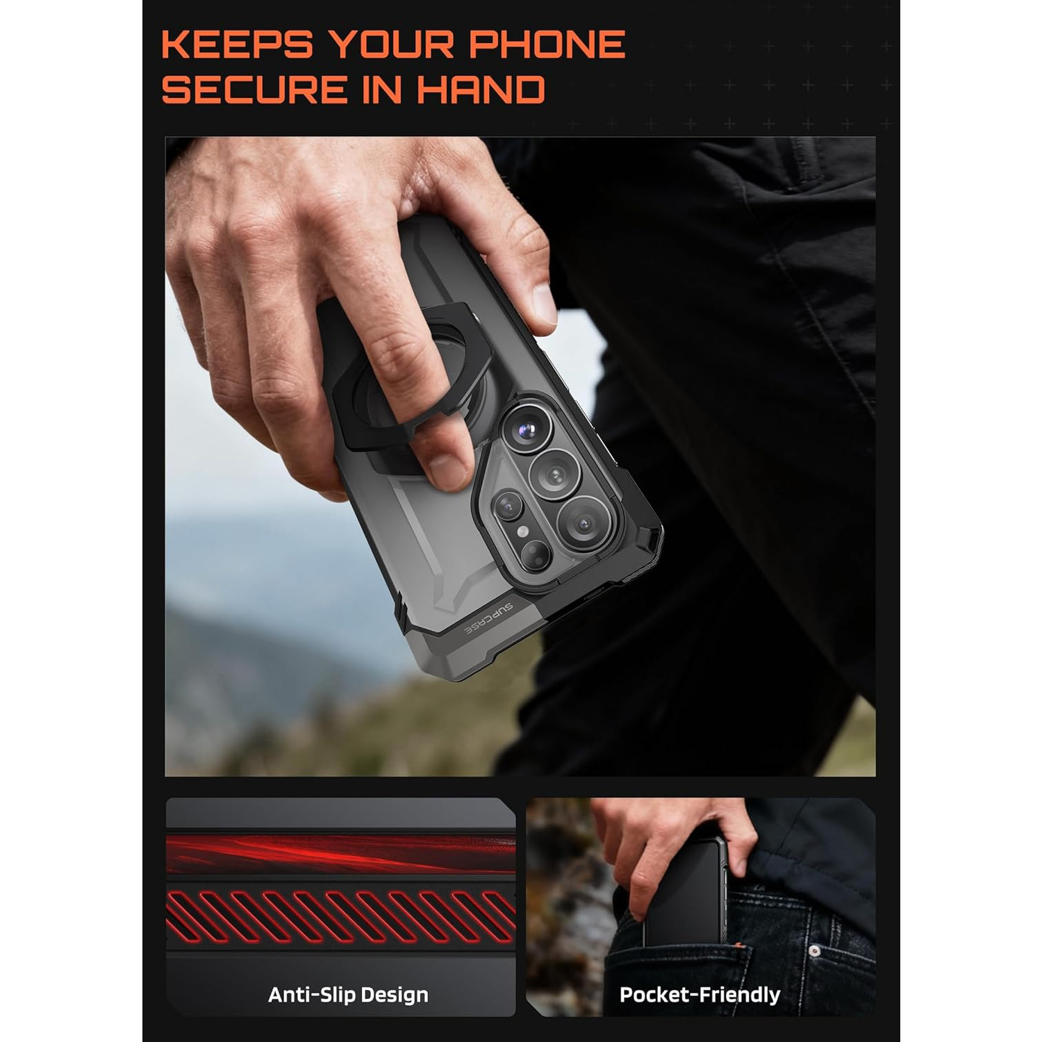 کاور ساپ کیس مدل UB GRIP گوشی سامسونگ Galaxy S26 Ultra