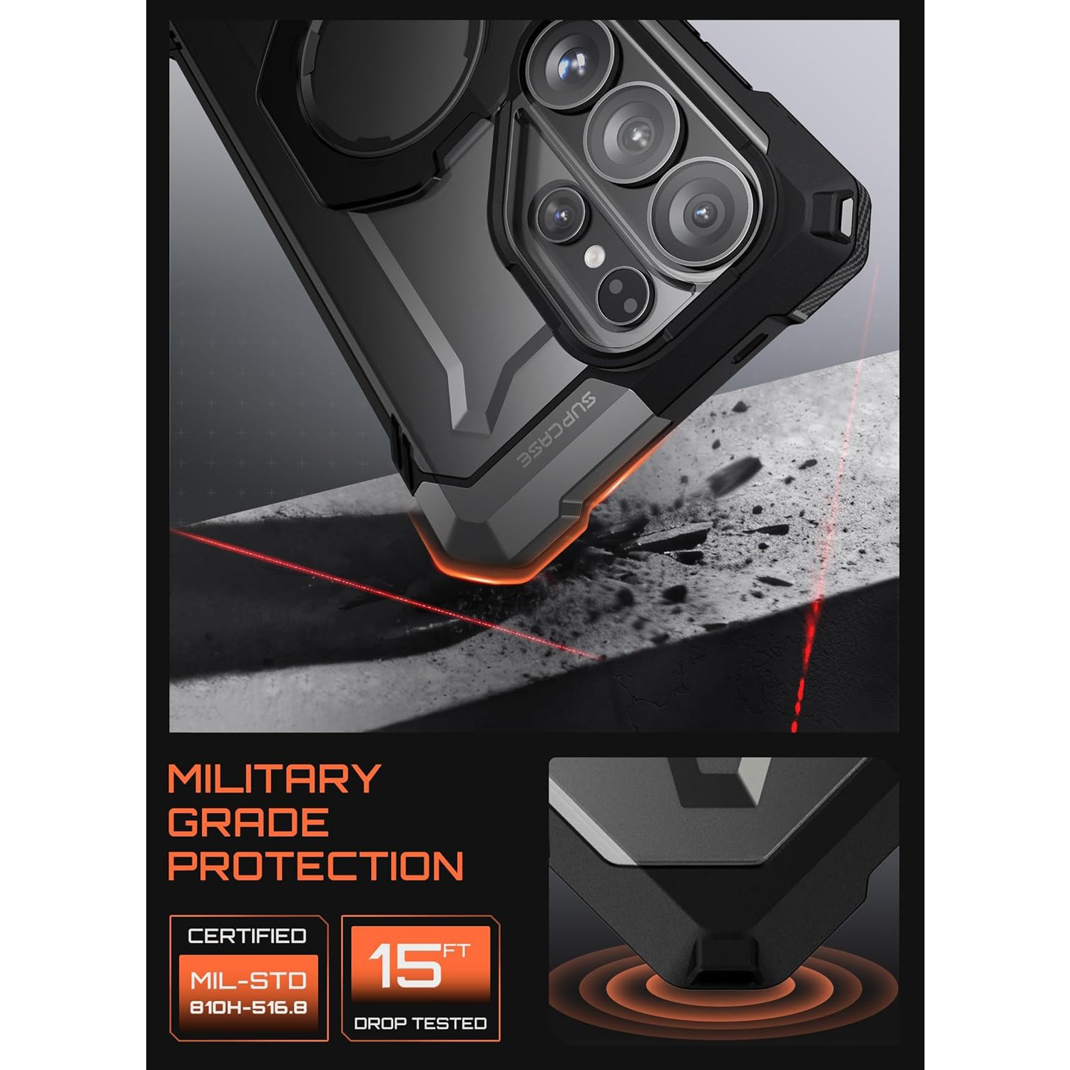 کاور ساپ کیس مدل UB GRIP گوشی سامسونگ Galaxy S26 Ultra
