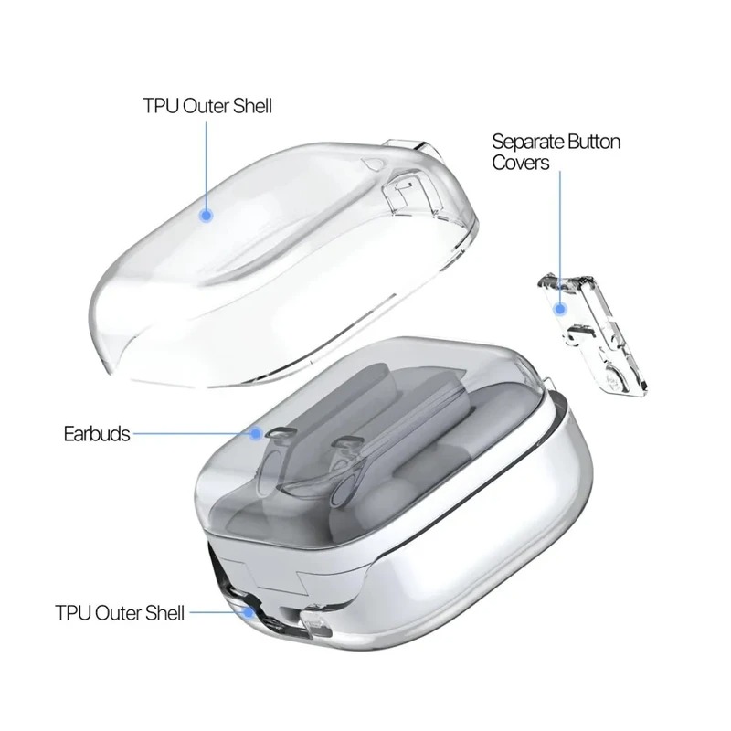 کاور دوکس دوکیس مدل SECI0006 کیس هدفون سامسونگ Galaxy Buds 4 / Buds 4 Pro