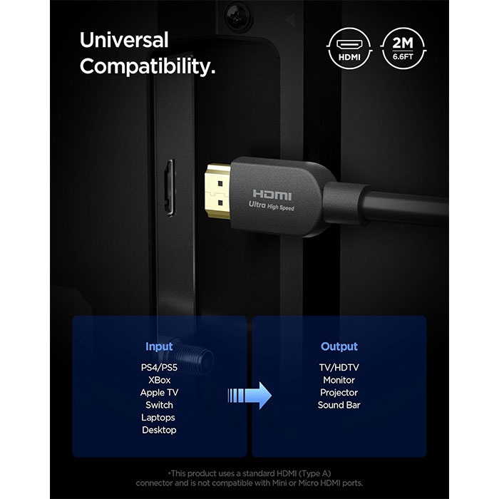 کابل HDMI اسپیگن مدل EB20HH طول 2 متر
