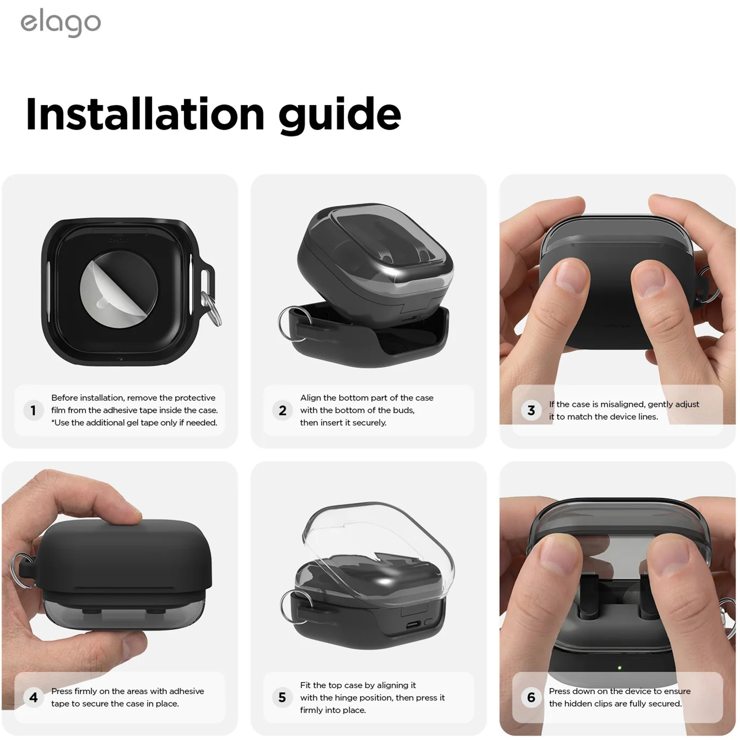 کاور الاگو مدل DuoHang کیس هدفون سامسونگ Galaxy Buds 4 Pro / Buds 4