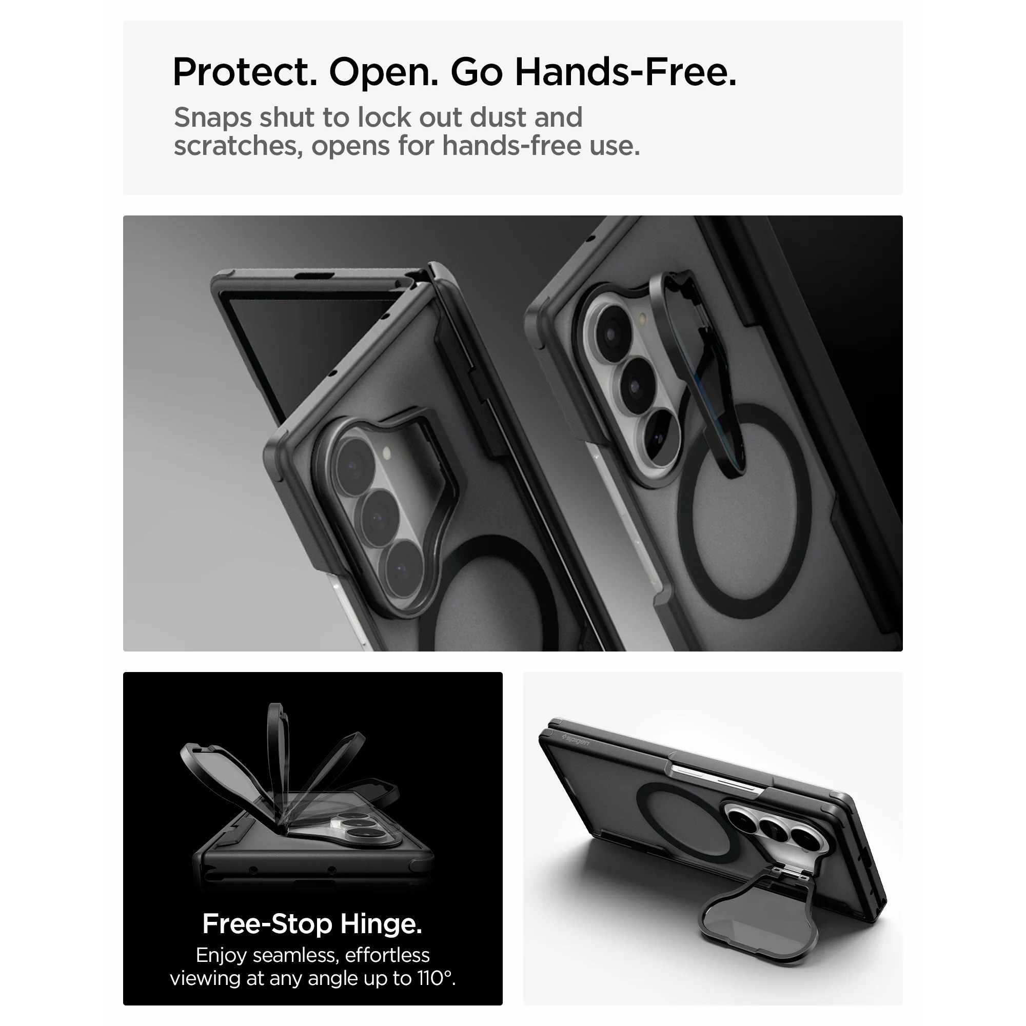 کاور اسپیگن مدل Optik Armor Pro Mag Fit گوشی سامسونگ Galaxy Z Fold 8 Ultra