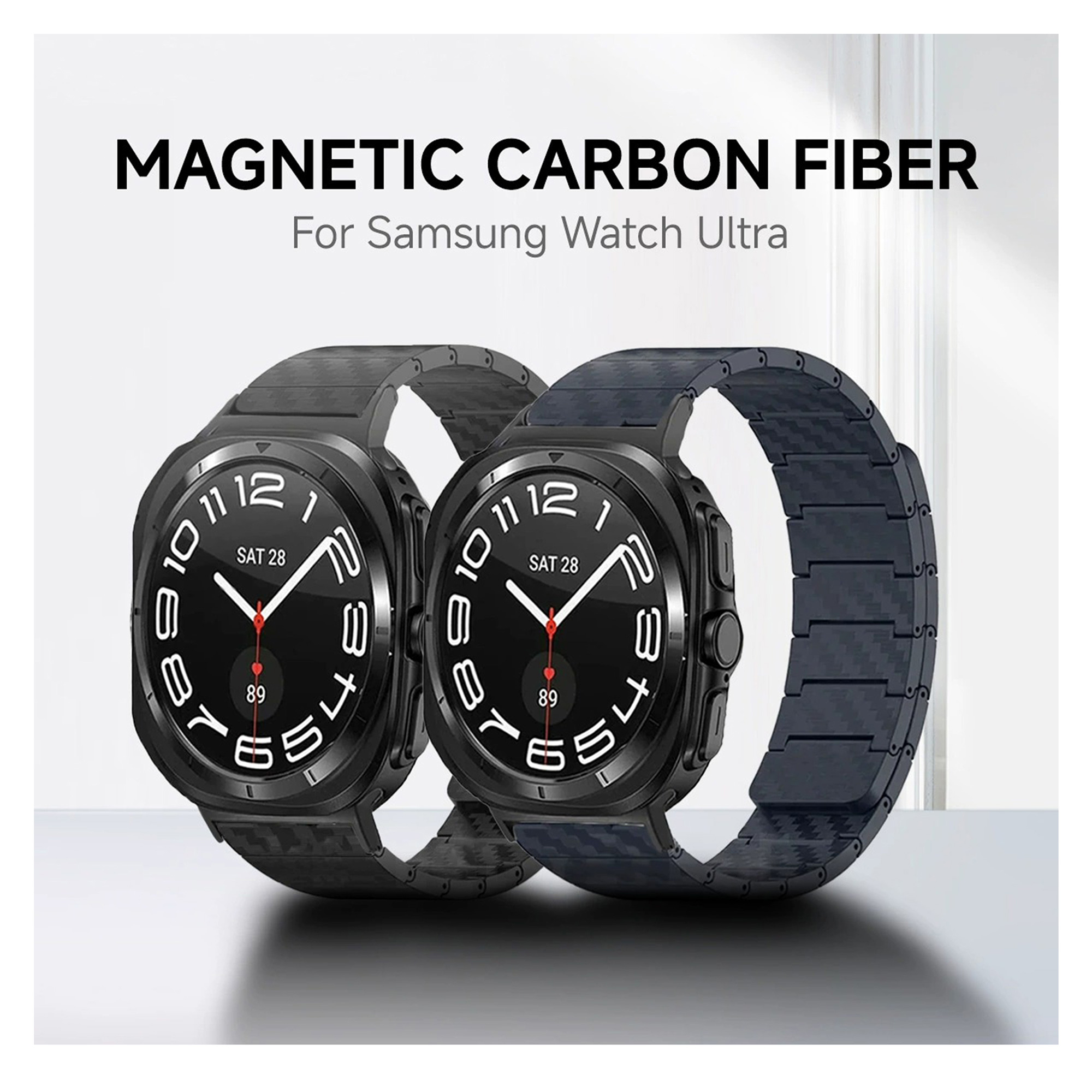 بند مدل LuxCarbonMagnetic ساعت سامسونگ Galaxy Watch Ultra 2/1 47 mm