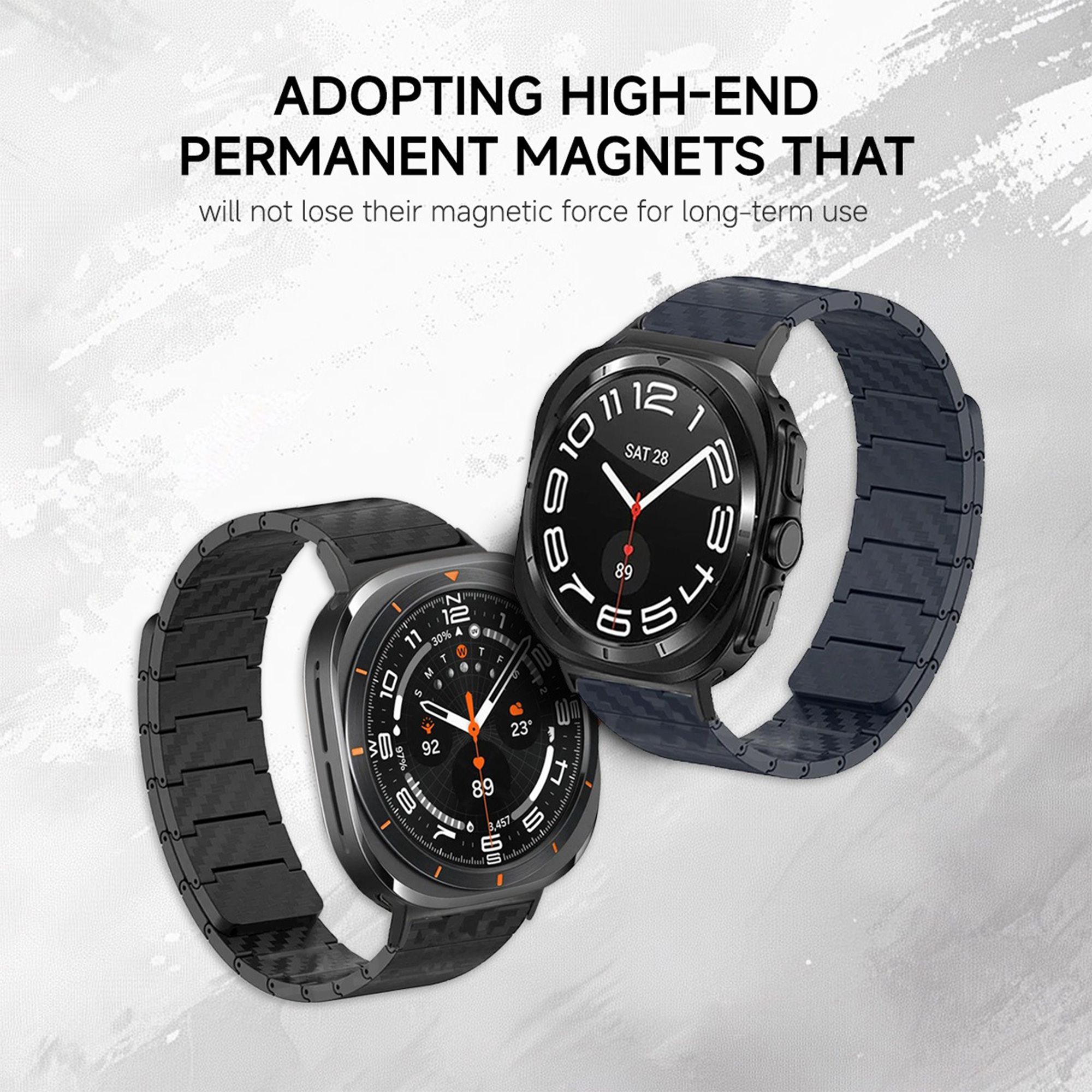 بند مدل LuxCarbonMagnetic ساعت سامسونگ Galaxy Watch Ultra 2/1 47 mm