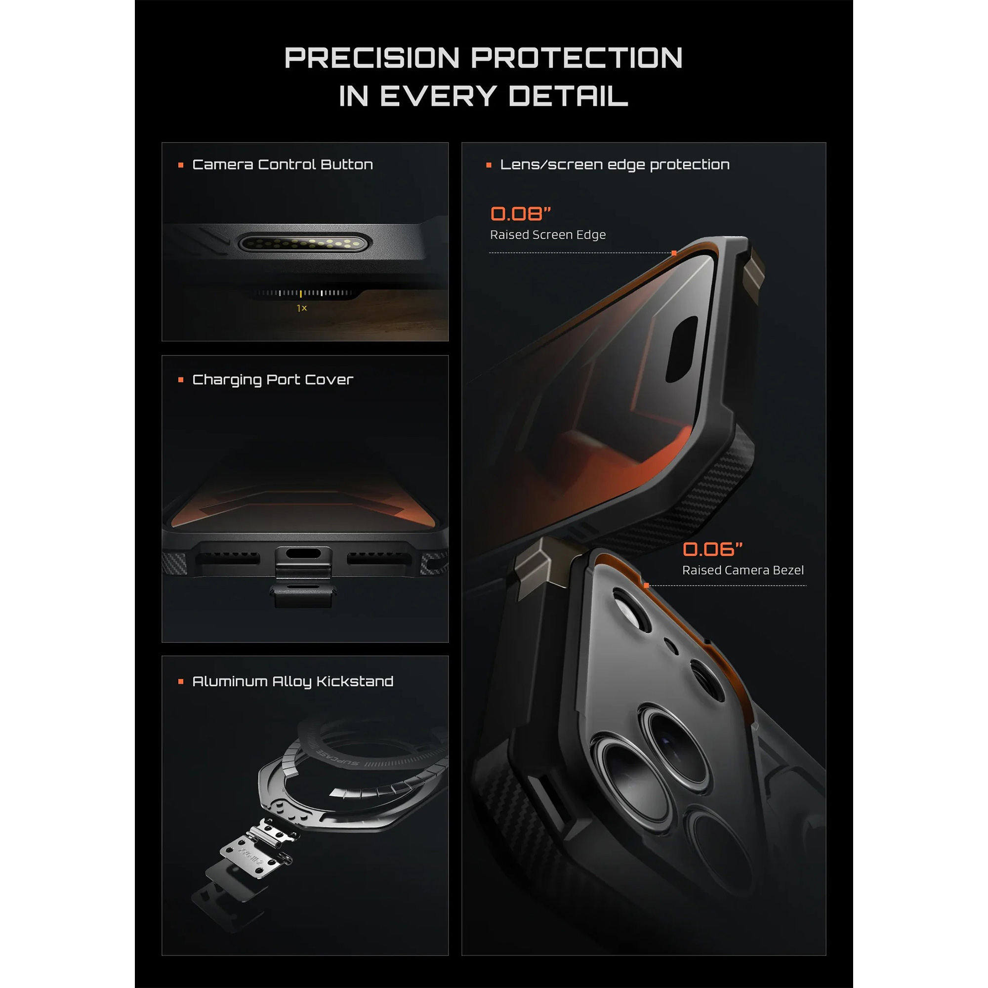 کاور ساپ کیس مدل UB GRIP PRO گوشی اپل iPhone 18 Pro Max / 17 Pro Max