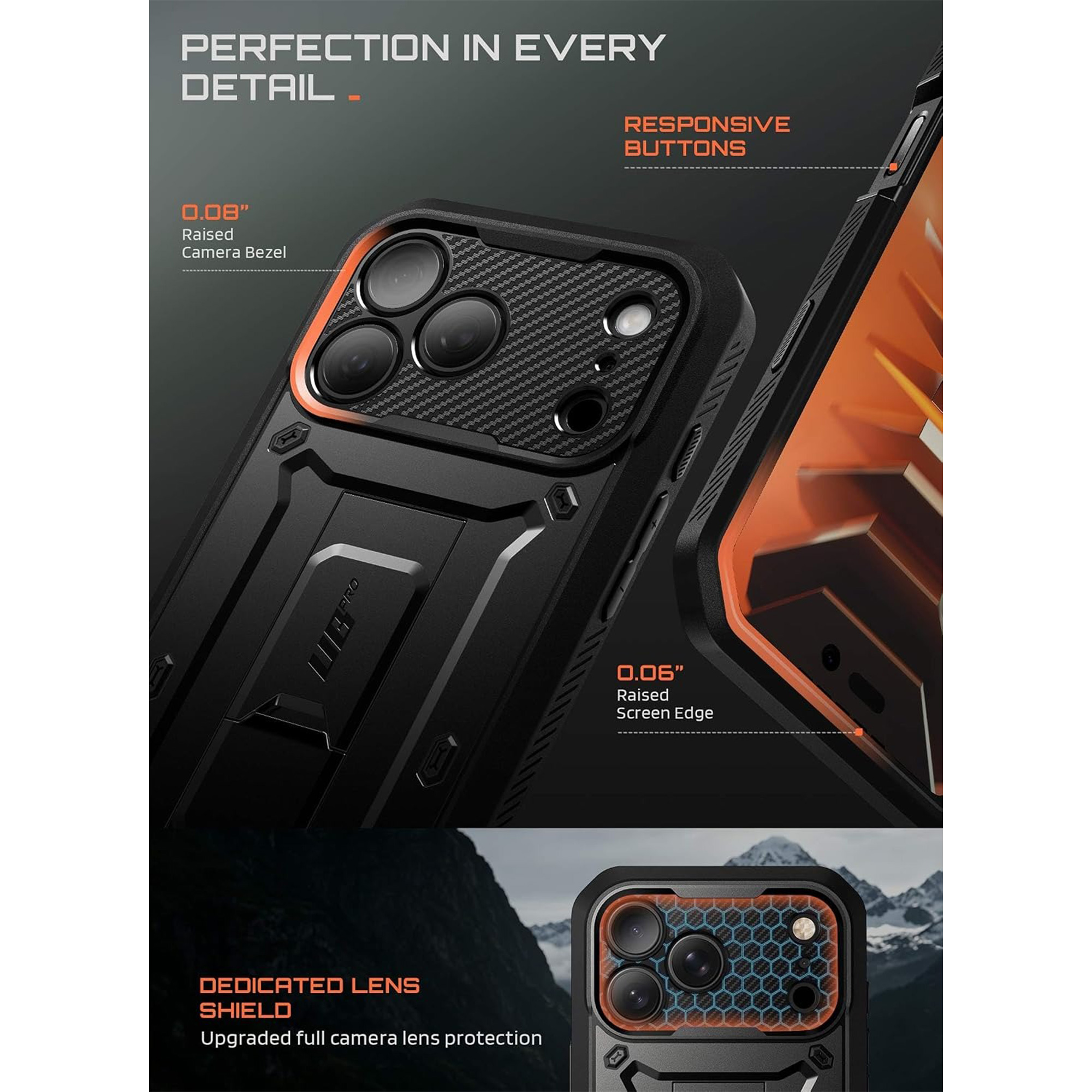کاور 360 درجه ساپ کیس مدل UB PRO گوشی پل iPhone 18 Pro Max / 17 Pro Max