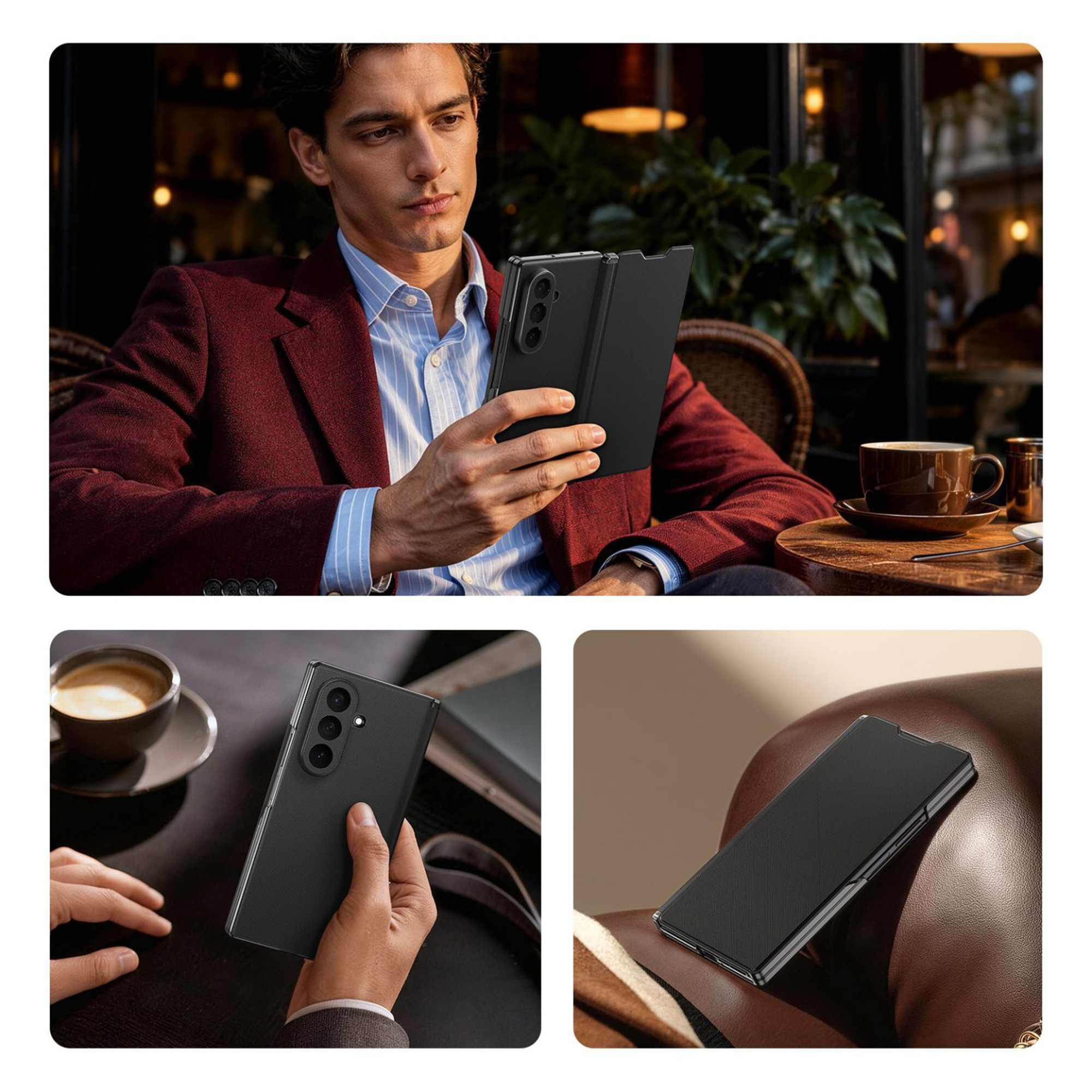 کاور دوکس دوکیس مدل Fort گوشی سامسونگ Galaxy Z Fold 8 Ultra