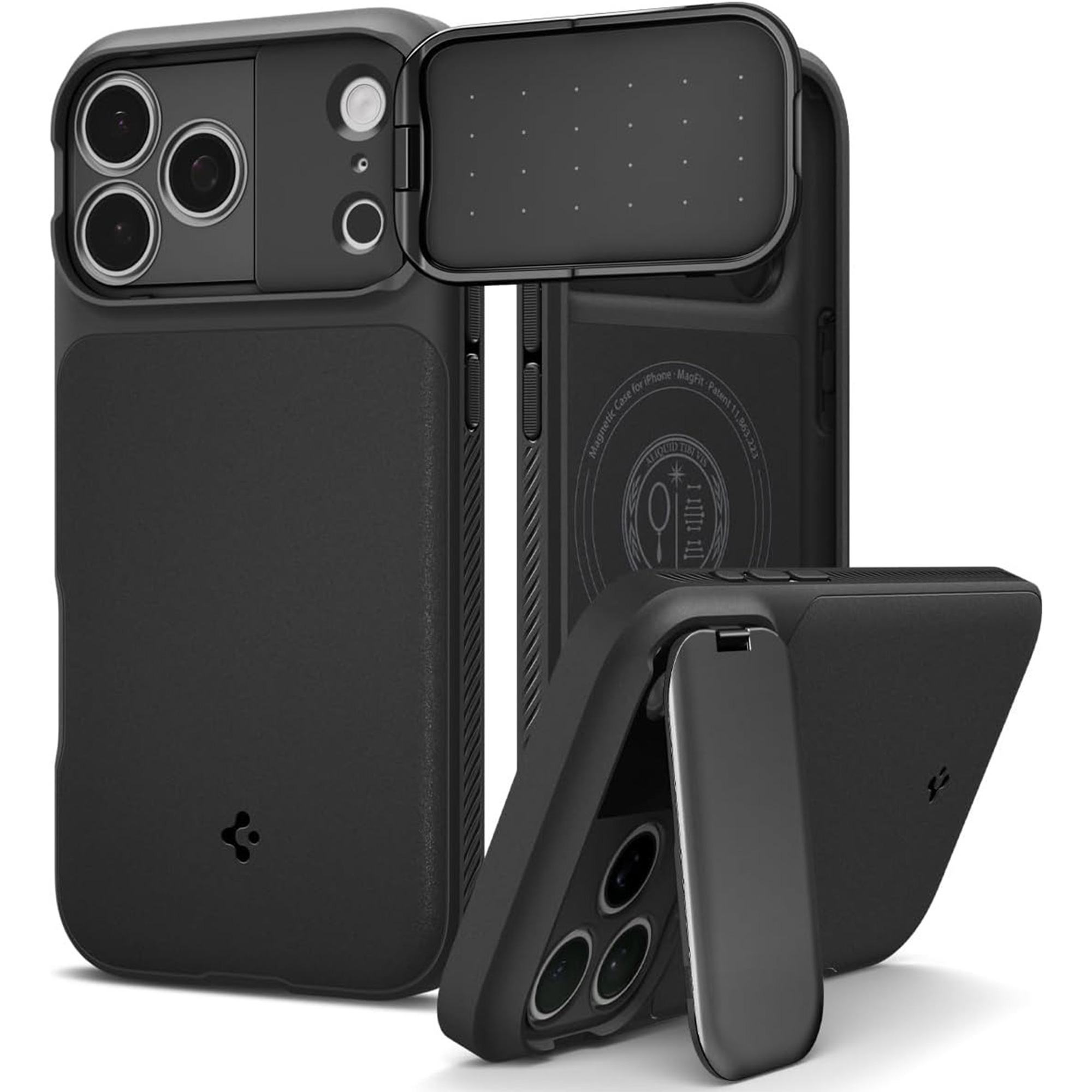 کاور اسپگن مدل Optik Armor MagFit گوشی اپل iPhone 18 Pro Max / 17 Pro Max
