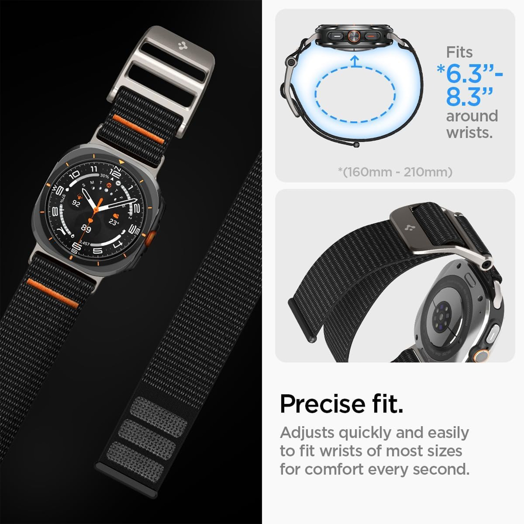 بند اسپیگن مدل DuraPro Flex ساعت سامسونگ Galaxy Watch Ultra 2/1 47 mm