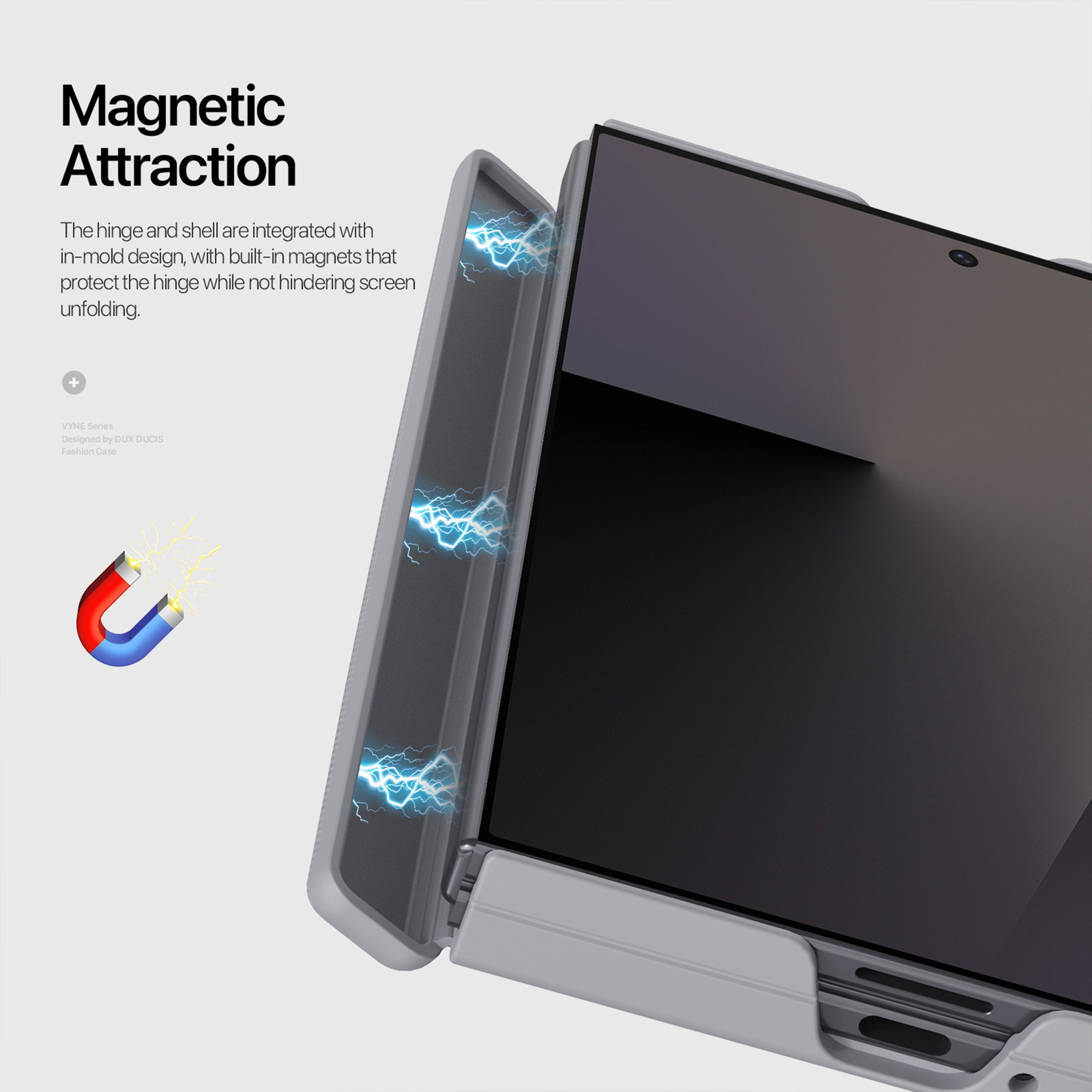 کاور دوکس دوکیس مدل Vyne گوشی سامسونگ Galaxy Z Fold 8