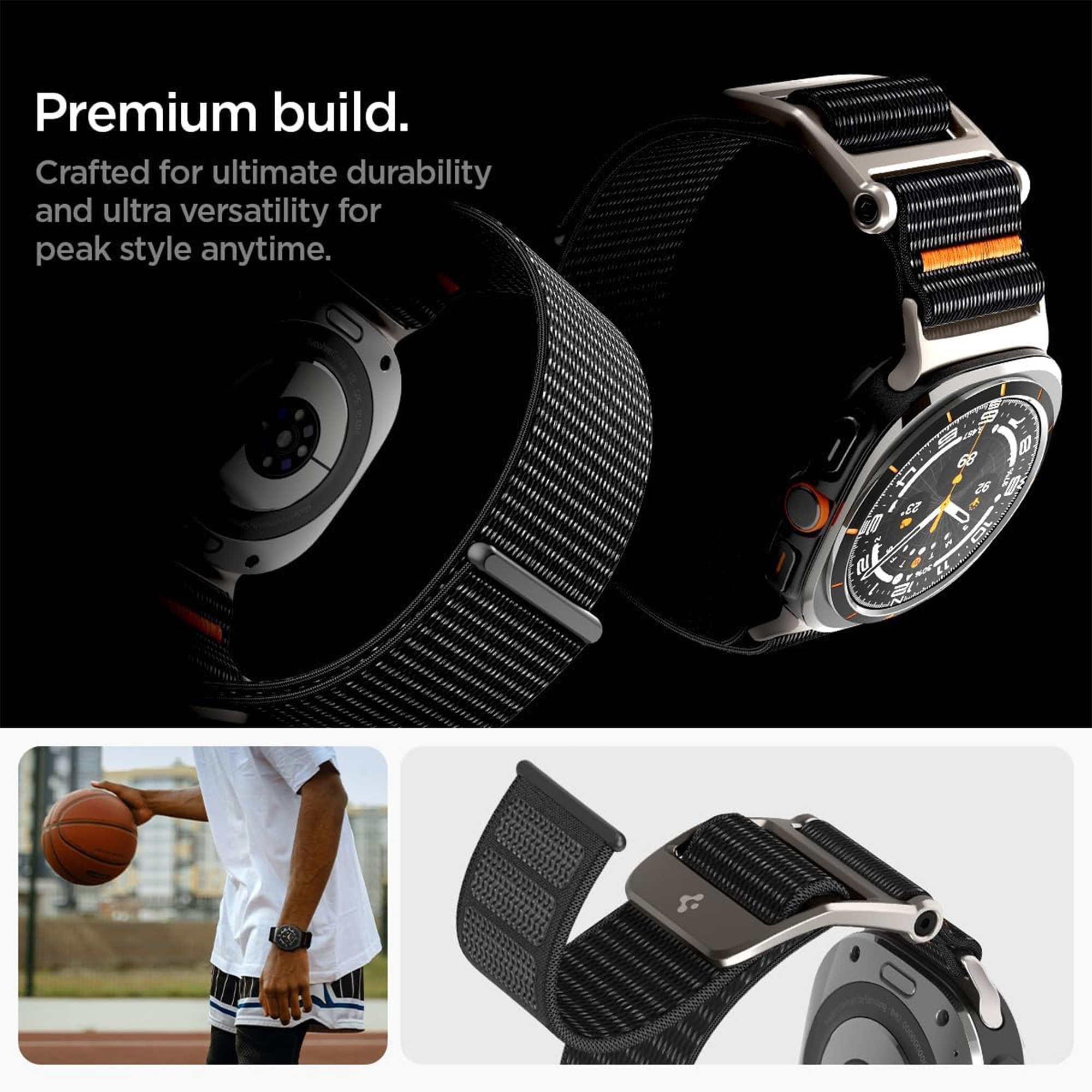 بند اسپیگن مدل DuraPro Flex ساعت سامسونگ Galaxy Watch Ultra 2/1 47 mm