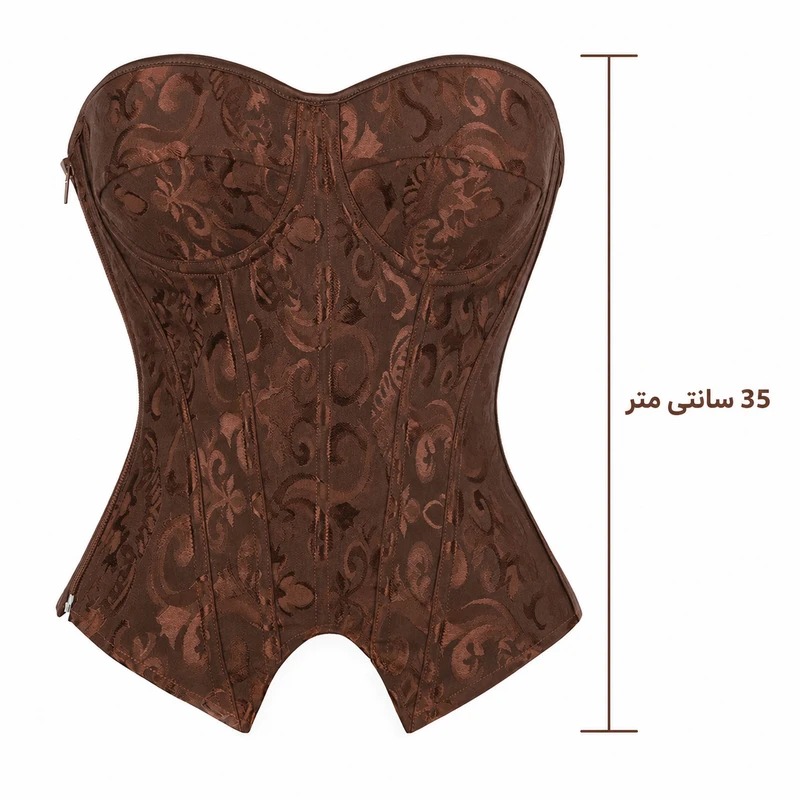 تاپ زنانه مدل دکلته فنردار مجلسیLUX00331