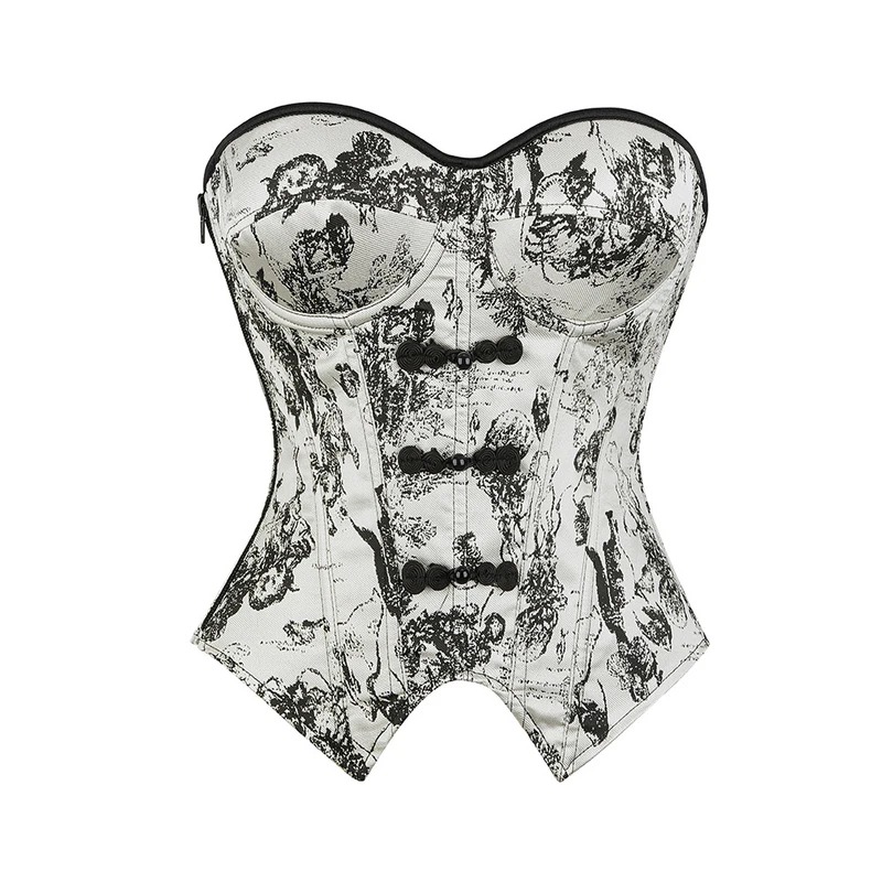 تاپ زنانه مدل فنردار وینتیج LUX00357