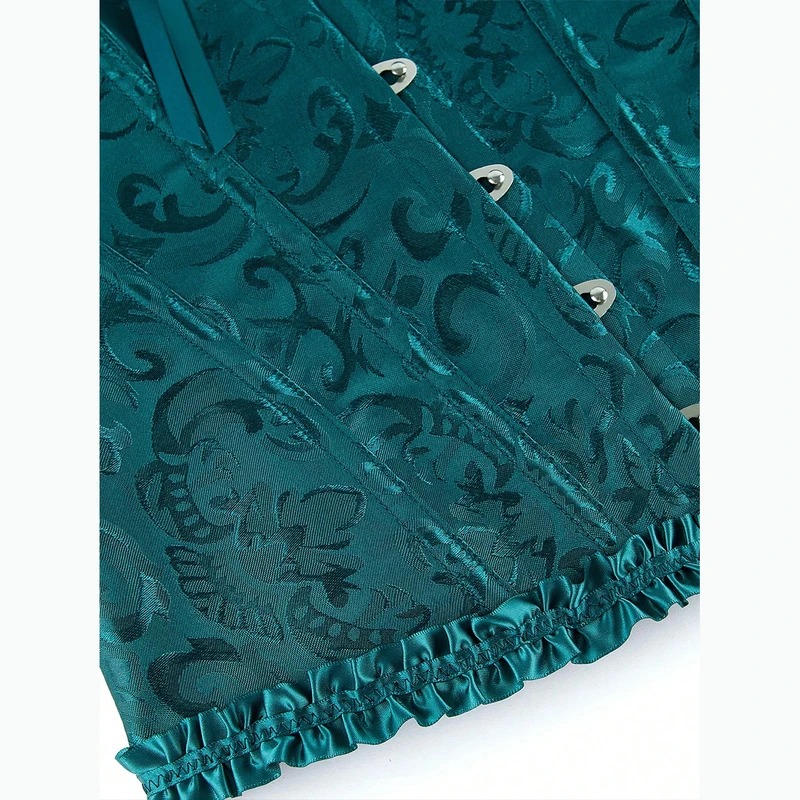 تاپ زنانه مدل Lux000810B گوتیک فنر دار - تصویر 19