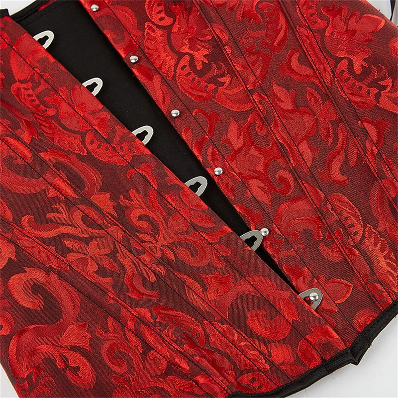 تاپ زنانه مدل LX08102BLK فنر دار وینتیج گوتیک ویکتورین دکلته