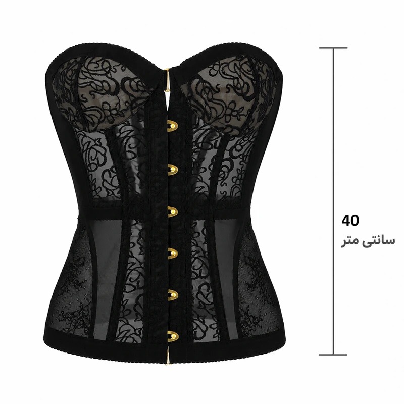 تاپ زنانه مدل دکلته فنر دار مجلسی کد 00362
