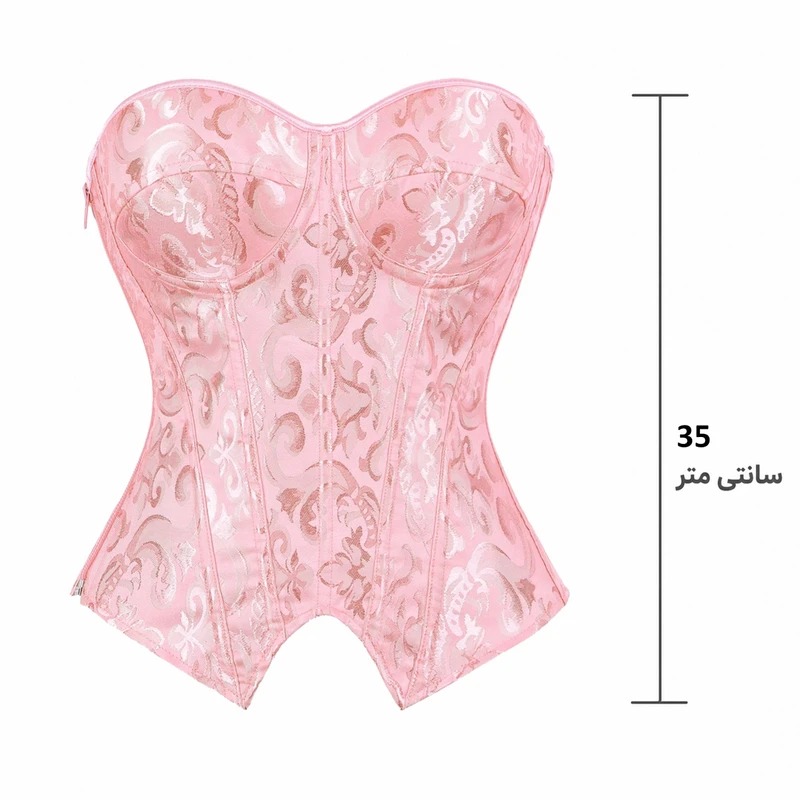 تاپ زنانه مدل دکلته فنردار مجلسیLUX00331